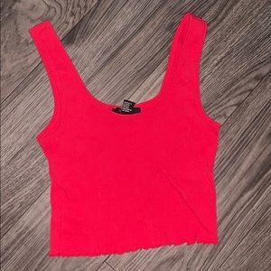 (2/$8 mix & match) Red crop top